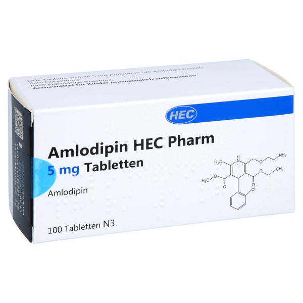 Amlodipin HEC Pharm 5 mg Tabletten 100 St