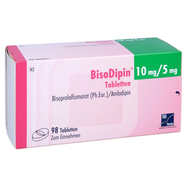 Bisodipin 10 mg/5 mg Tabletten 98 St