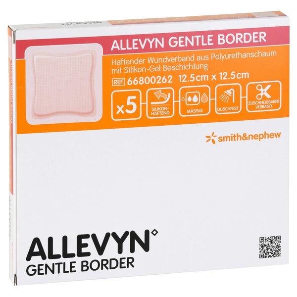 Allevyn Gentle Border 12,5x12,5 cm Schau 5 St