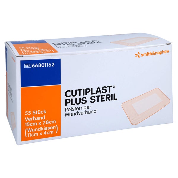 Cutiplast Plus Steril 7,8x15 cm Verband 55 St