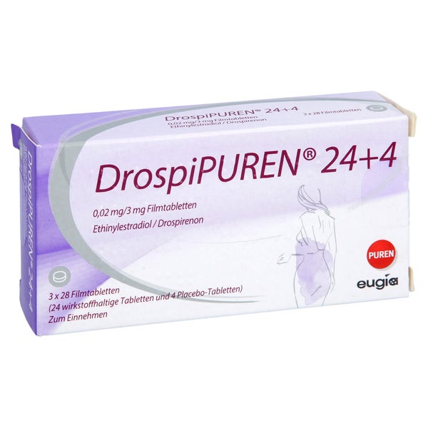 DROSPIPUREN 24+4 0,02 mg/3 mg Filmtabletten 3X28 St