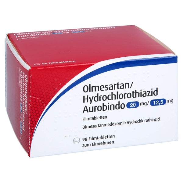 OLMESARTAN/Hydrochlorothia.Aurobindo 20mg/12,5mg 98 St