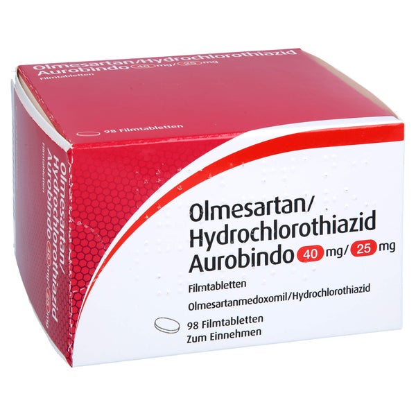 OLMESARTAN/Hydrochlorothia.Aurobindo 40mg/25mg 98 St