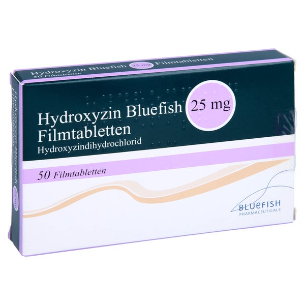 Hydroxyzin Bluefish 25 mg Filmtabletten 50 St