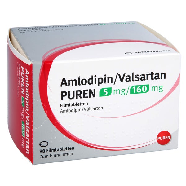 AMLODIPIN/Valsartan PUREN 5 mg/160 mg 98 St