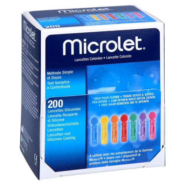 Microlet Lanzetten Farbig 200 St