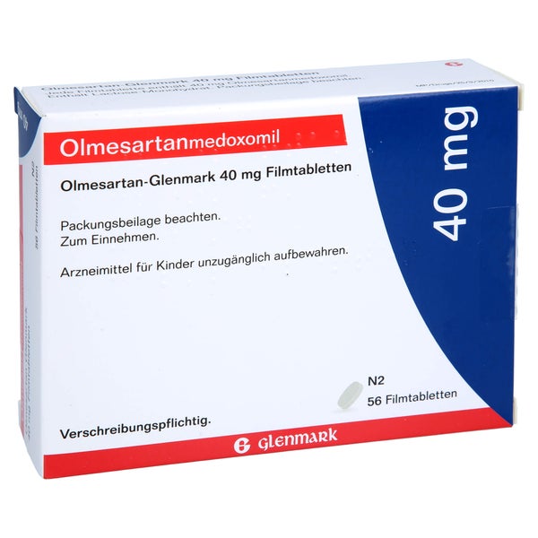 Olmesartan Glenmark 40 mg Filmtabletten 56 St