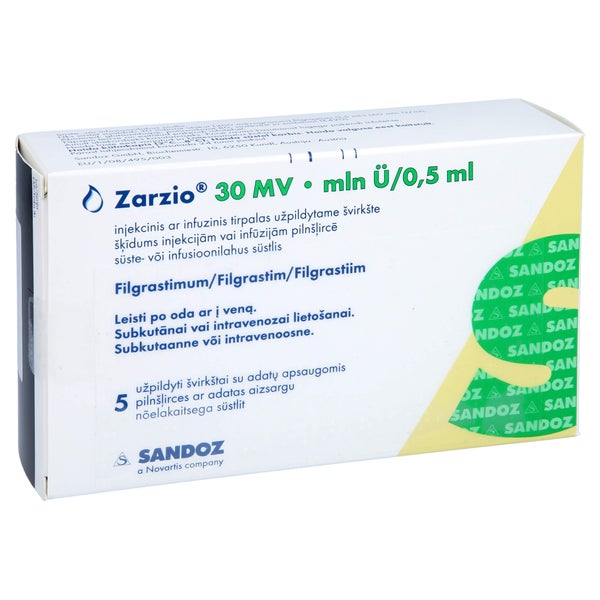 ZARZIO 30 Mio.E./0,5 ml Inj./Inf.-Lsg.i.e.Fert.-S. 5 St