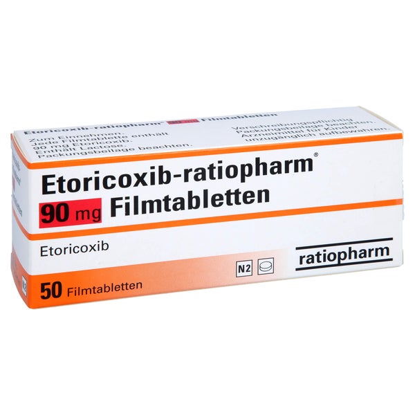 ETORICOXIB-ratiopharm 90 mg Filmtabletten 50 St