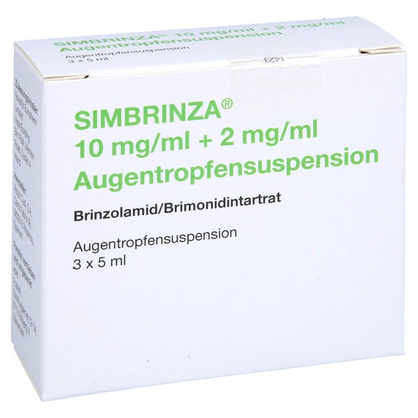 SIMBRINZA 10 mg/ml + 2 mg/ml Augentropfensusp. 3X5 ml