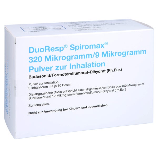 DUORESP Spiromax 320µg/9 µg/Dosis 3x60ED Inh.-Plv. 3 St