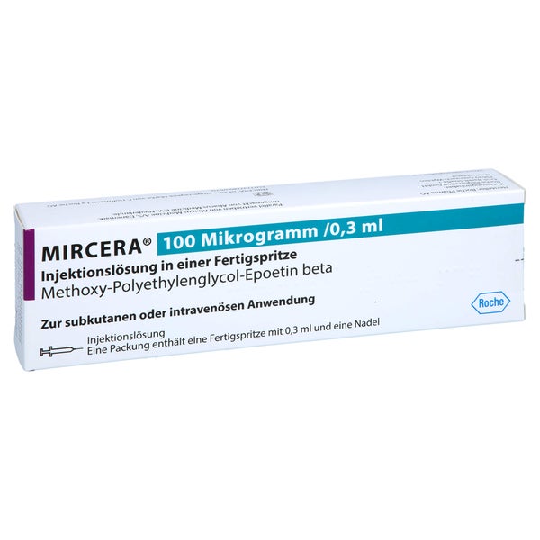 MIRCERA 100 Mikrogramm/0,3 ml Inj.-Lsg.i.e.F.-Sp. 1 St