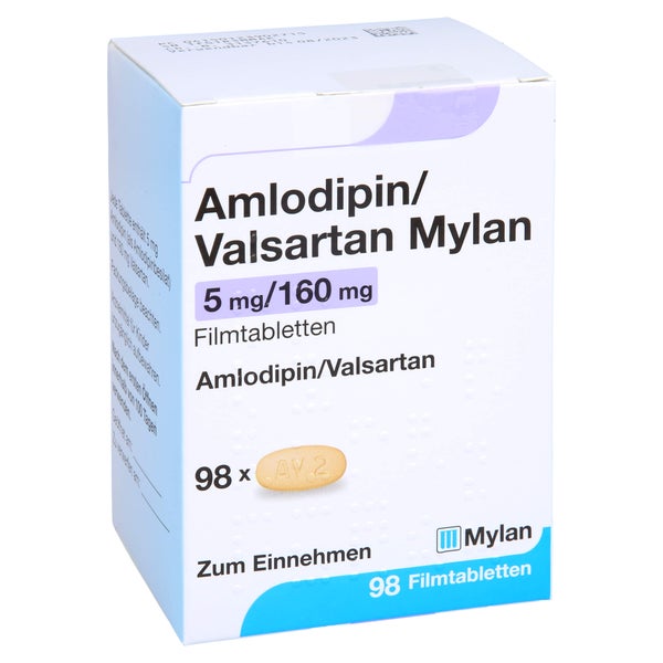 AMLODIPIN/Valsartan Mylan 5 mg/160 mg 98 St