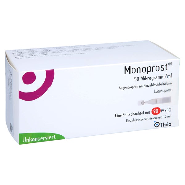 MONOPROST 50 Mikrogramm/ml Augentr.Einzeldosen B 90X0,2 ml
