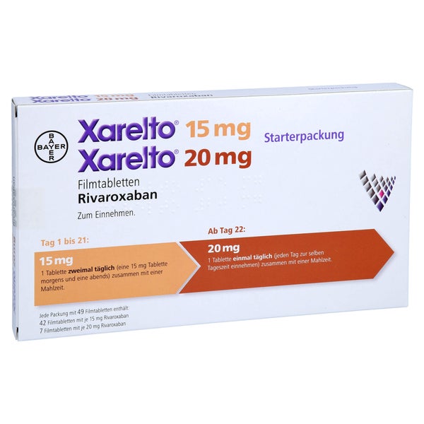 XARELTO 15 mg + 20 mg Filmtabletten Starterpackung 1 P