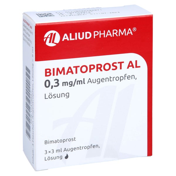 BIMATOPROST AL 0,3 mg/ml Augentropfen Lösung 3X3 ml