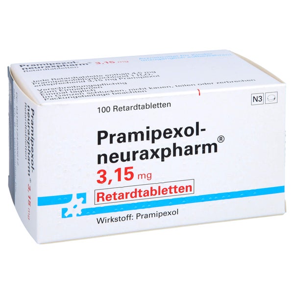 PRAMIPEXOL-neuraxpharm 3,15 mg Retardtabletten 100 St