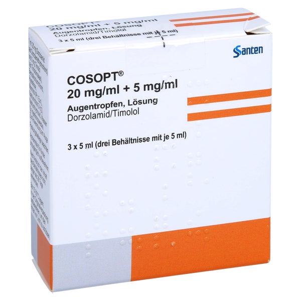 Cosopt 20 Mg/ml + 5 mg/ml Augentropfen 3X5 ml