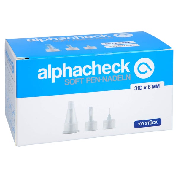 Alphacheck soft Pen-nadeln 31 Gx6 mm 100 St