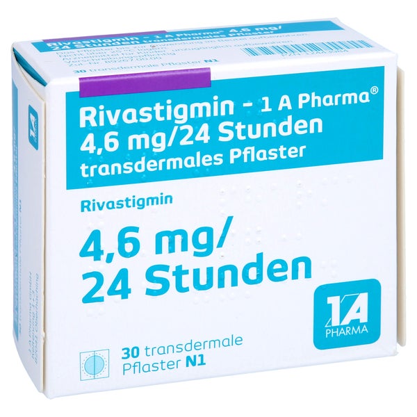 RIVASTIGMIN-1A Pharma 4,6 mg/24 Std. transd.Pfl. 30 St