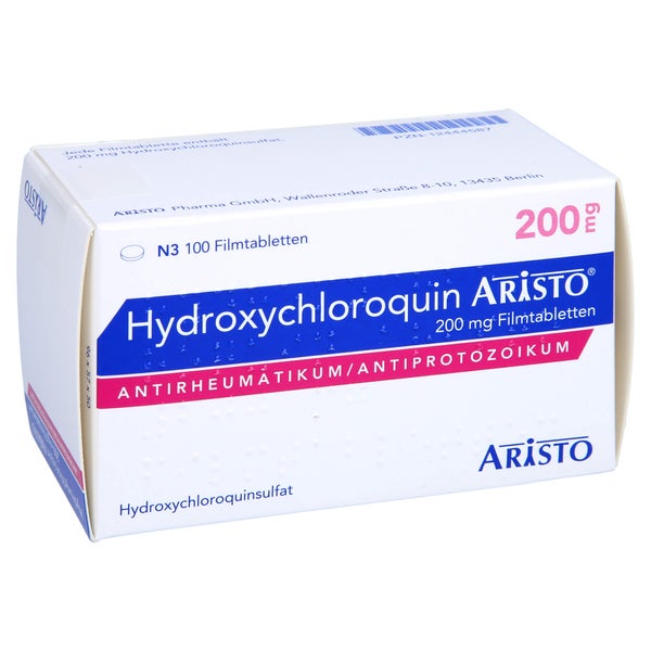 HYDROXYCHLOROQUIN Aristo 200 mg Filmtabletten 100 St