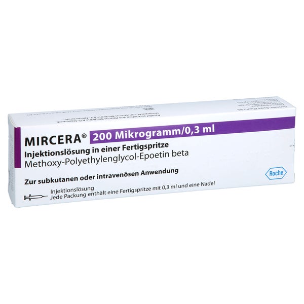 MIRCERA 200 Mikrogramm/0,3 ml Inj.-Lsg.i.e.F.-Sp. 1 St