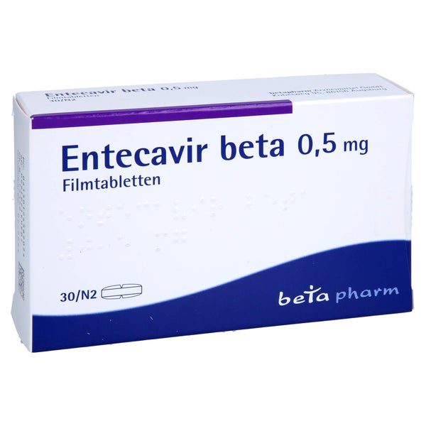 Entecavir beta 0,5 mg Filmtabletten 30 St