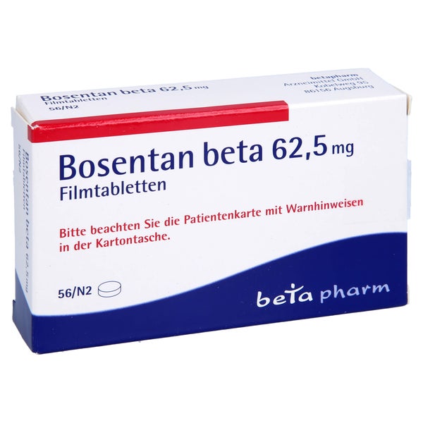 Bosentan beta 62,5 mg Filmtabletten 56 St