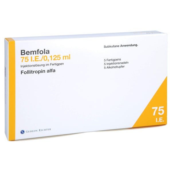 BEMFOLA 75 I.E./0,125 ml Inj.-Lsg.i.e.Fertigpen 5 St