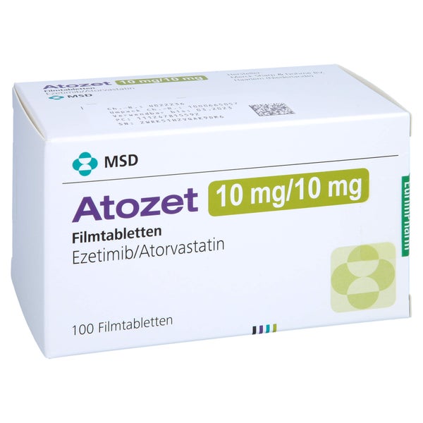 Atozet 10 Mg/10 mg Filmtabletten 100 St