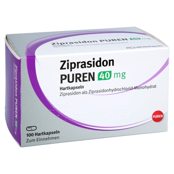 Ziprasidon Puren 40 mg Hartkapseln 100 St