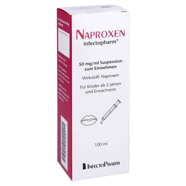 NAPROXEN Infectopharm 50 mg/ml Suspension z.Einn. 100 ml