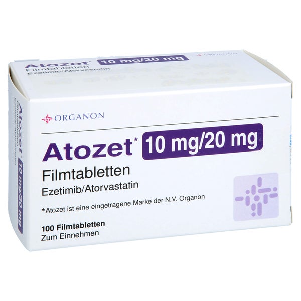 Atozet 10 Mg/20 mg Filmtabletten 100 St