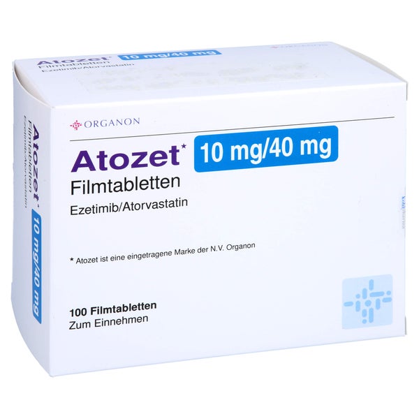 Atozet 10 Mg/40 mg Filmtabletten 100 St