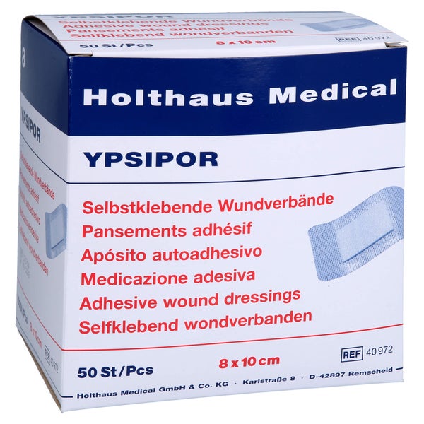 Wundverband Steril Ypsipor 8x10 cm 50 St
