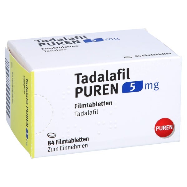 Tadalafil Puren 5 mg Filmtabletten 84 St