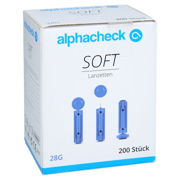 Alphacheck soft Lanzetten 28 G 200 St