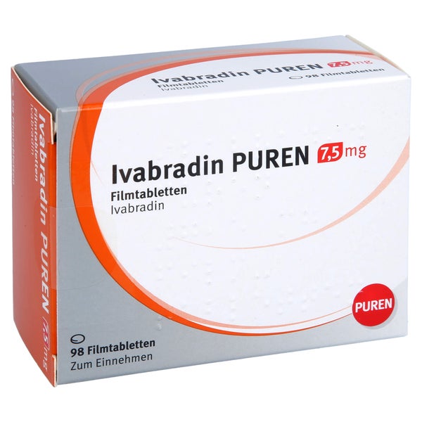 Ivabradin Puren 7,5 mg Filmtabletten 98 St