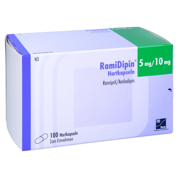 Ramidipin 5 Mg/10 mg Hartkapseln 100 St