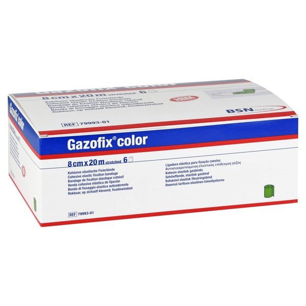 Gazofix Color Fixierbinde kohäsiv 8 cmx2 6 St