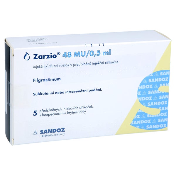 ZARZIO 48 Mio.E./0,5 ml Inj./Inf.-Lsg.i.e.Fert.-S. 5 St