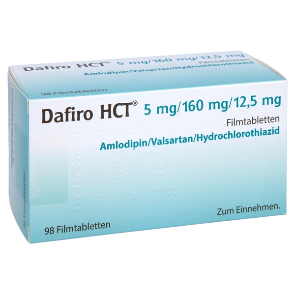 DAFIRO HCT 5 mg/160 mg/12,5 mg Filmtabletten 98 St