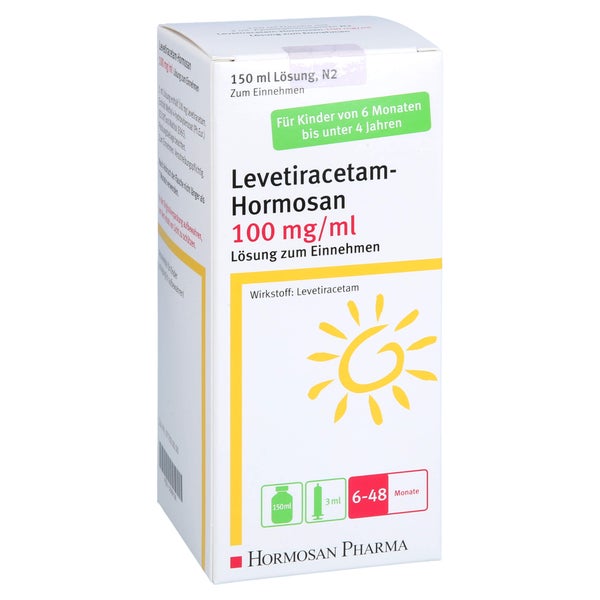LEVETIRACETAM Hormosan 100 mg/ml 3ml Dosierspr. 150 ml