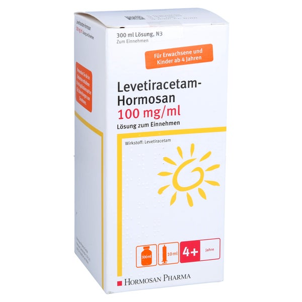 LEVETIRACETAM Hormosan 100 mg/ml 10ml Dosierspr. 300 ml