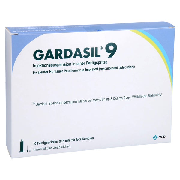 Gardasil 9 Inj.-sus.i.e.fertigspritze 10 St