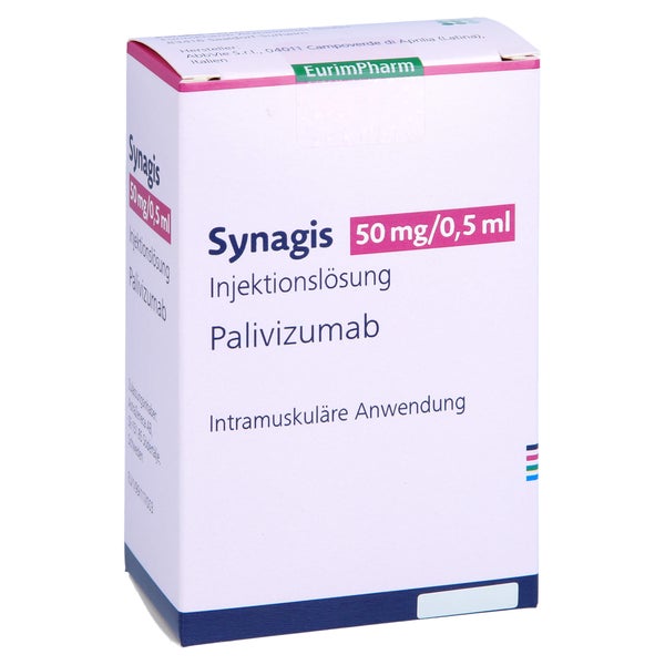 SYNAGIS 50 mg Injektionslösung 100 mg/ml Dsfl. 1X0,5 ml