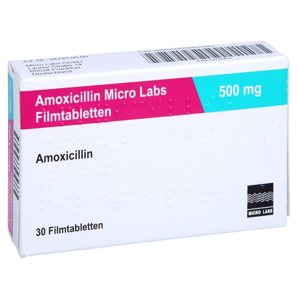 AMOXICILLIN Micro Labs 500 mg Filmtabletten 30 St