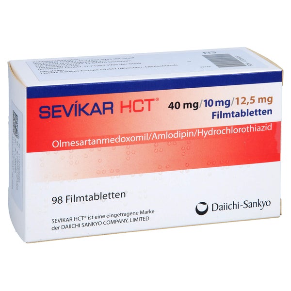SEVIKAR HCT 40 mg/10 mg/12,5 mg Filmtabletten 98 St