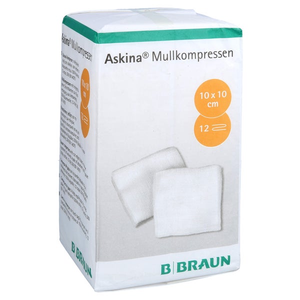 Askina Mullkompressen 10x10 cm unsteril 100 St