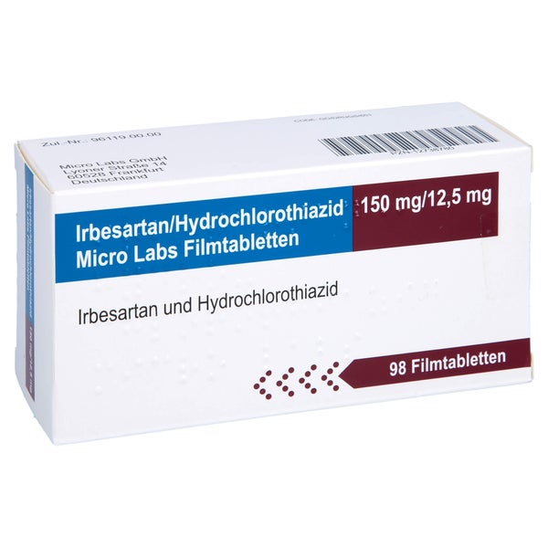 IRBESARTAN/Hydrochlorothiazid Micro Labs 150/12,5 98 St